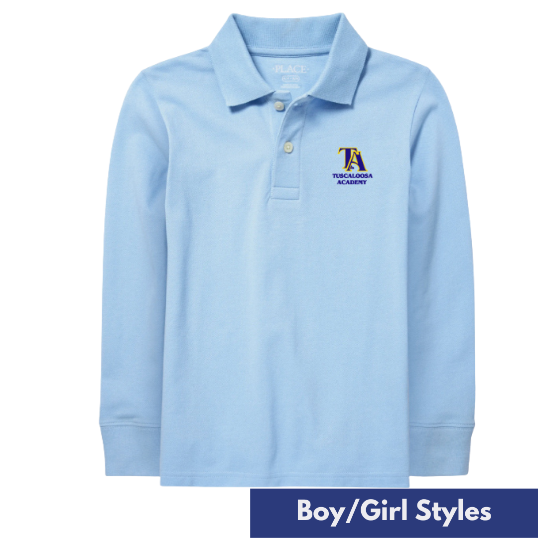 Preschool Uniform Long Sleeve Polo Tuscaloosa Academy